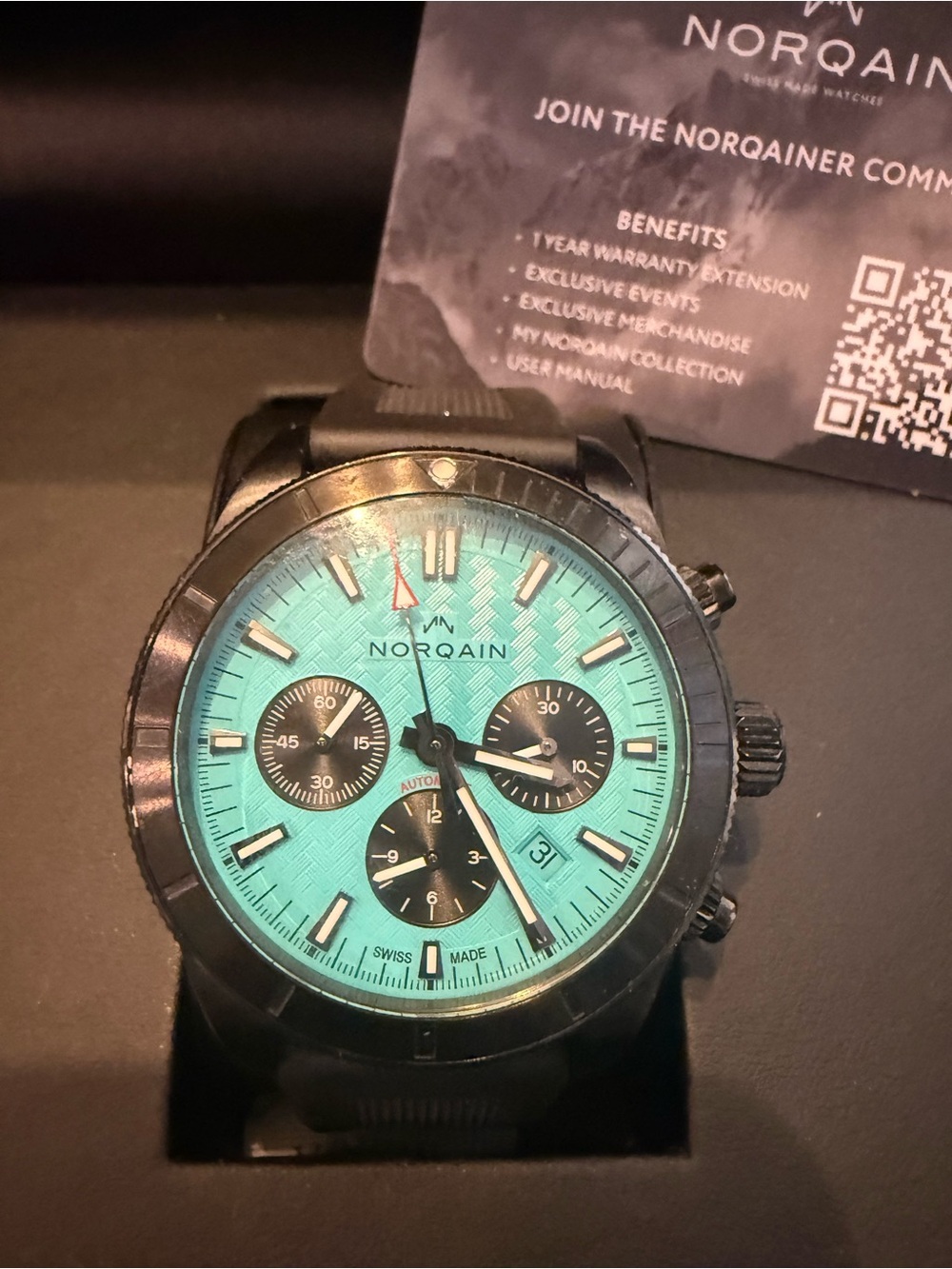 Norqain Adventure Sport Chrono 44mm DLC Limited Edition Swiss made watch. - Picture 3 of 7